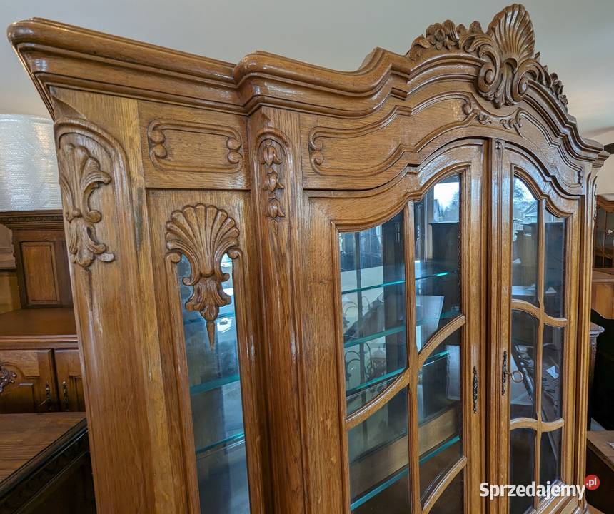Wspaniała witryna ludwikowska dąbsklep Dąbrowa Meble śląskie