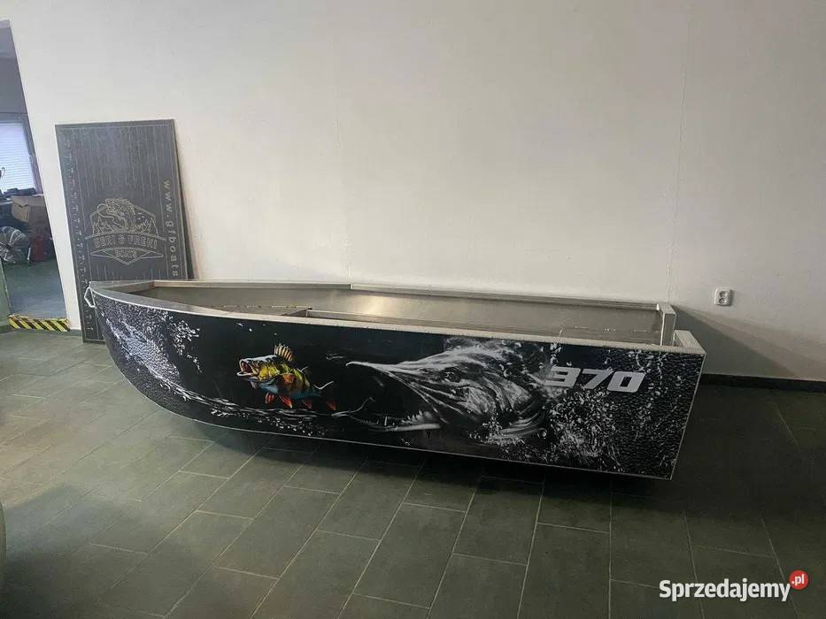Łódź aluminiowa wędkarska GF 370 W 37m 10 rabatu Mierzyn sprzedam