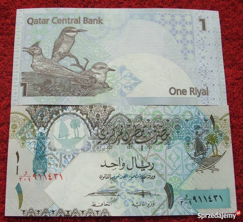 QATAR 1 RIYAL Kolekcjonerski Banknot 1 sztuka