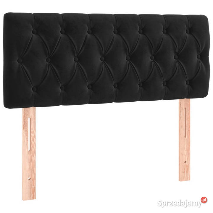 Zagłówek do łóżka z LED czarny 100x7x7888