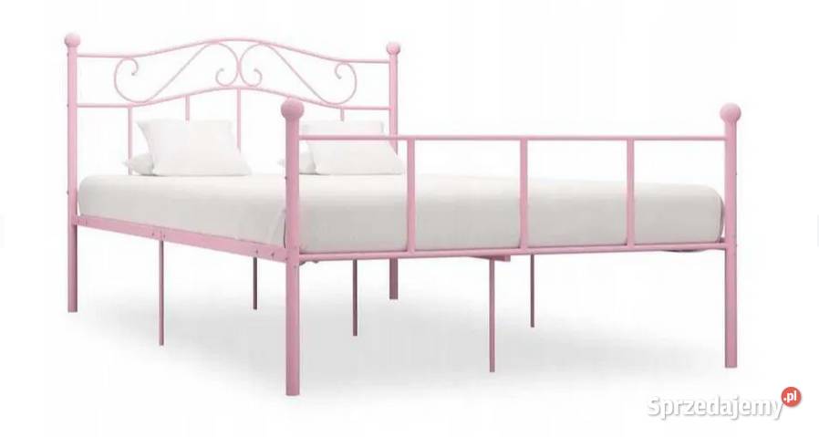 Stelaż łóżka podwójne metalowe VidaXL sypialnia Łóżka i materace Żary