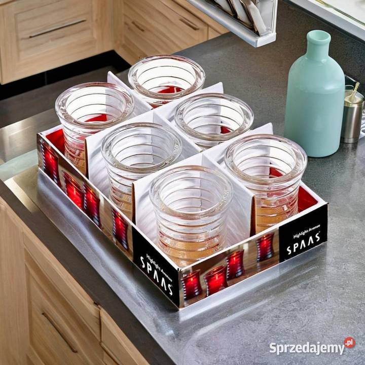 Świecznik lampion szklany grube szkło Poznań