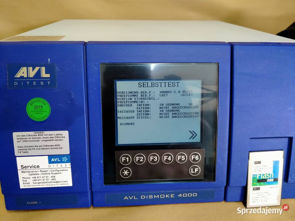 ANALIZATOR SPALIN AVL DISMOKE 4000 Kargowa sprzedam