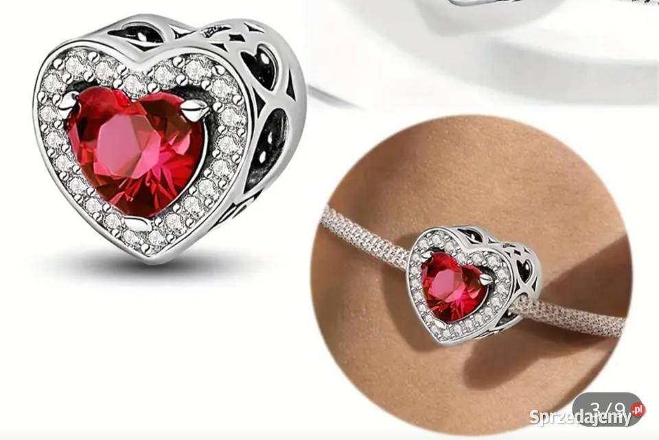 charms diamentowe serce Radom