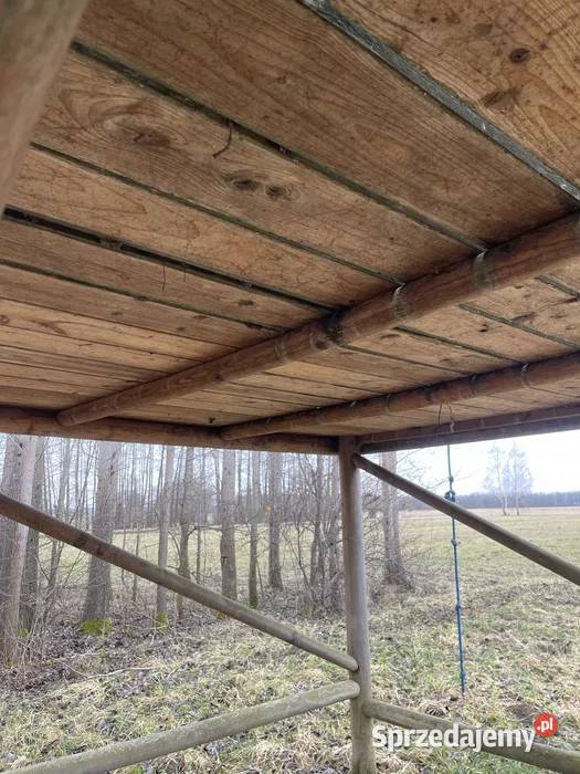 Drewniany duży Plac zabaw dzieci domek Janów