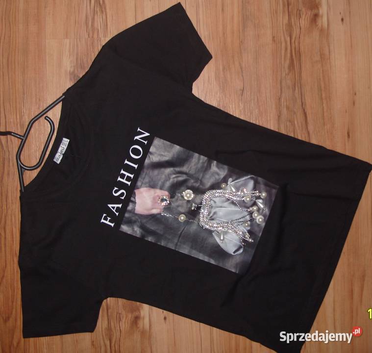 TSHIRT cyrkonie perełki r SM QUMRU Rawicz sprzedam