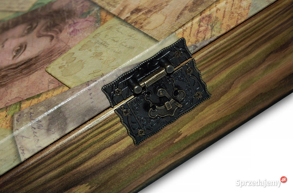 HERBACIARKA drewniana szkatułka ROMANTIC 12 wielokolorowy sprzedam