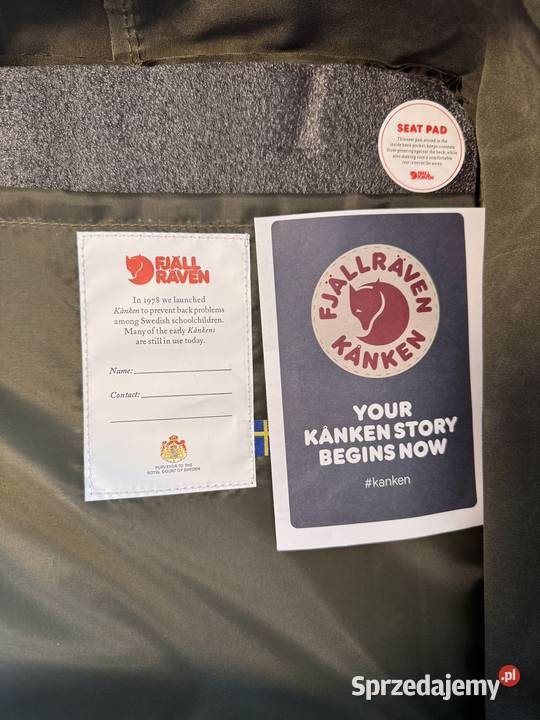 Plecak Fjallraven kanken 20 litrów khaki Sport i Wypoczynek Poznań