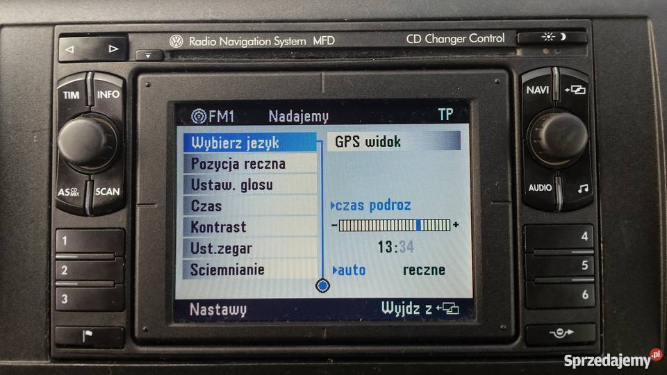 Polskie Menu Lektor Mapa VW MFD2 DVD RNS2 v17 2019 Passat