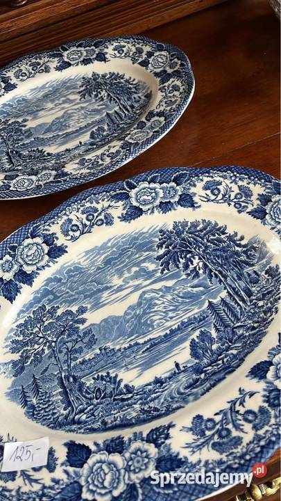 Patera owalna Półmisek Loch of Scotland England Gdańsk