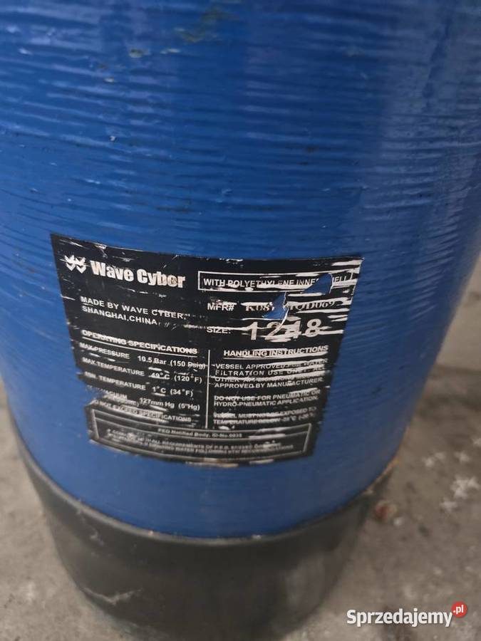 Odżelaziacz Zbiornik do uzdatniania wody filtr Zielonka