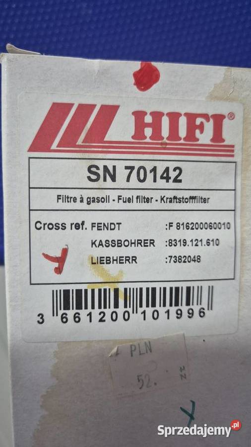 Filtr paliwa SN70142 sprzedam