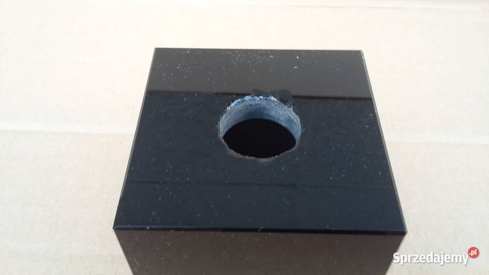 Klosz do lampy CZARNA KOSTKA szkło na oprawkę G9 sprzedam