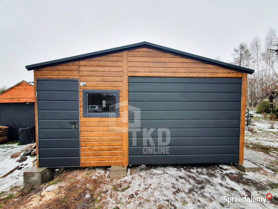 Garaż Blaszany 5x6 Brama 3x okno PCV drzwi TKD92 30m2 Jelenia Góra