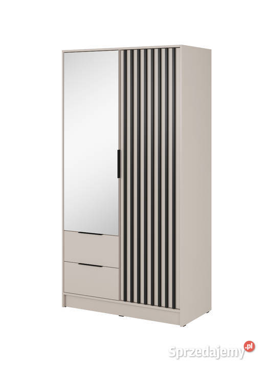 Szafa 105 z lustrem i lamelami kolor KASZMIR Oleśnica