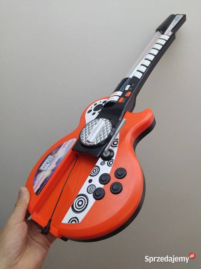 Gitara elektryczna interaktywna zabawka Simba biały Edukacyjne