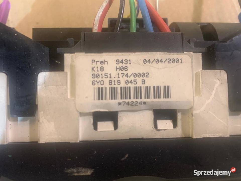 Panel sterowania nawiewu skoda Fabia I 1 VWAG panele sterowania, przełączniki Szczecin