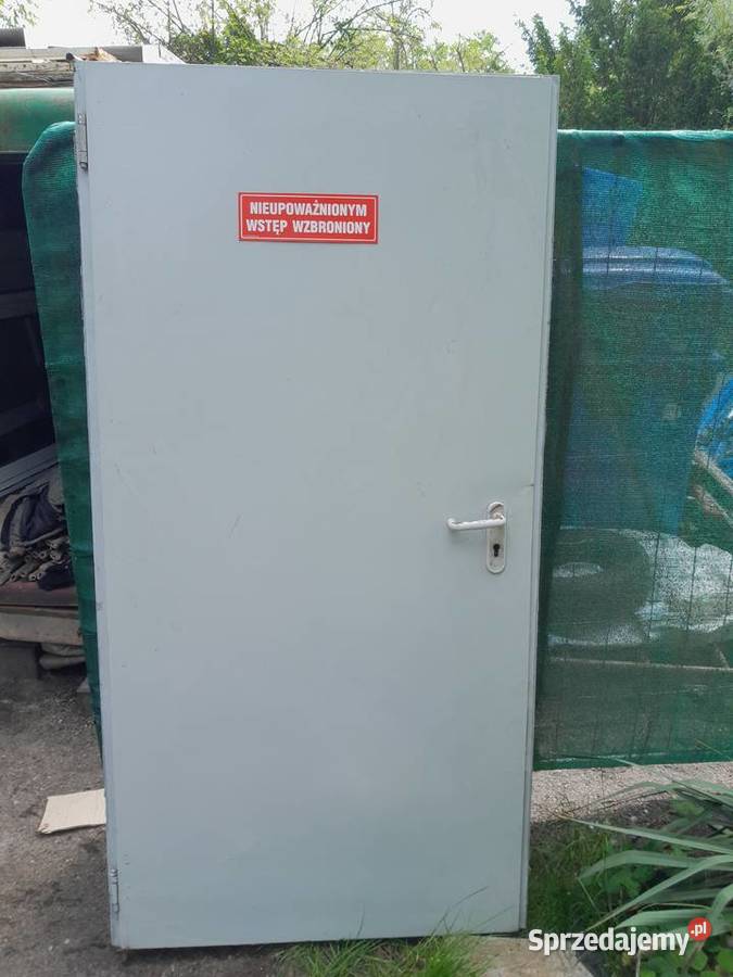 Drzwi Techniczne koloru szarego 99x205 Poznań