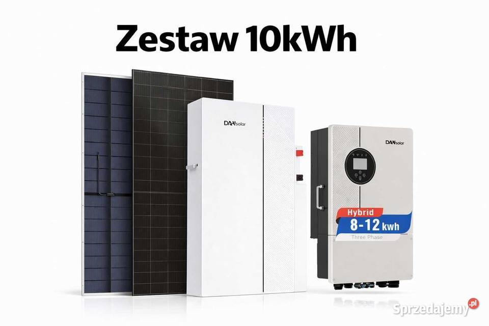 Zestaw budżetowy 10kWh LV panele inwerter 3 fazy małopolskie sprzedam