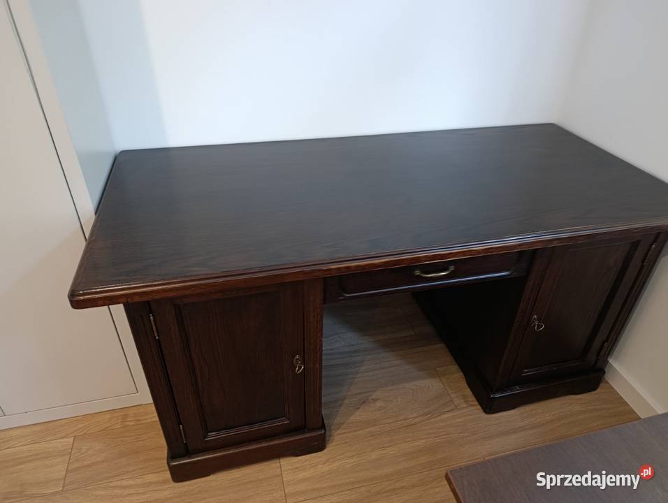 Biurko dębowe kancelaryjne Chorzów