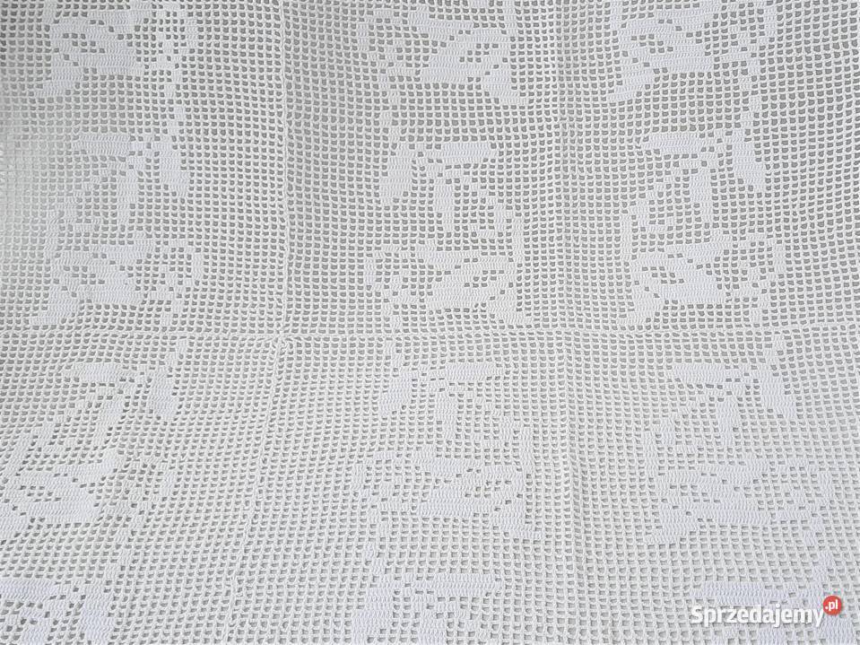 Bawełniany obrus szydełkowy 100 x 125 sprzedam