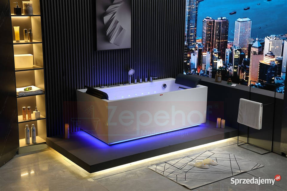 Wanna z hydromasażem EB185 prostokątna podlaskie Grabówka