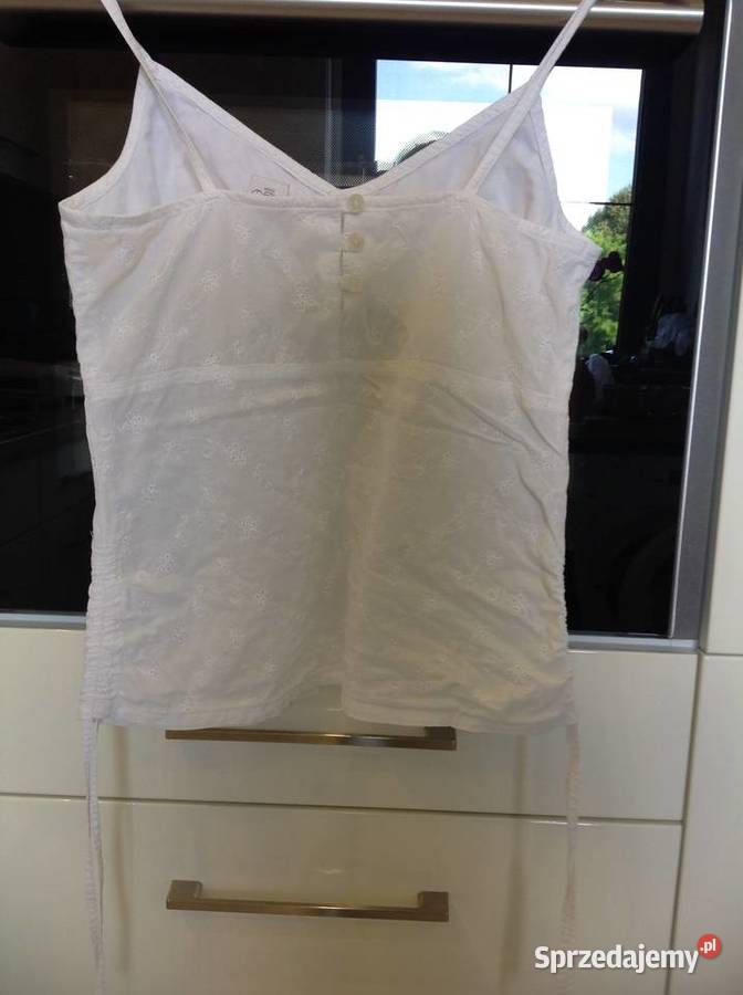 Top Haftowany Biały Damski LOOK XS Nowa Sól