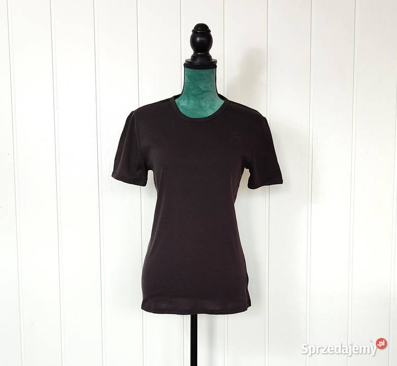 Czarna koszulka bawełniana GStar RAW M 38 top t