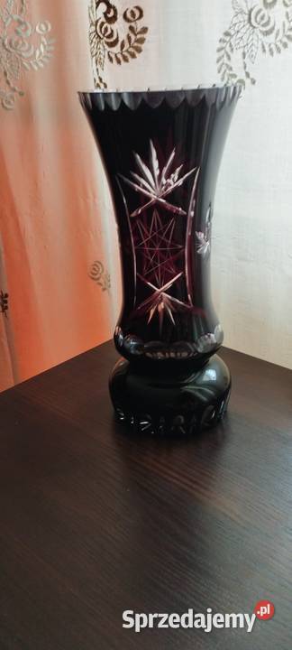 Wazon kryształ szlifowany PRL mazowieckie Wołomin