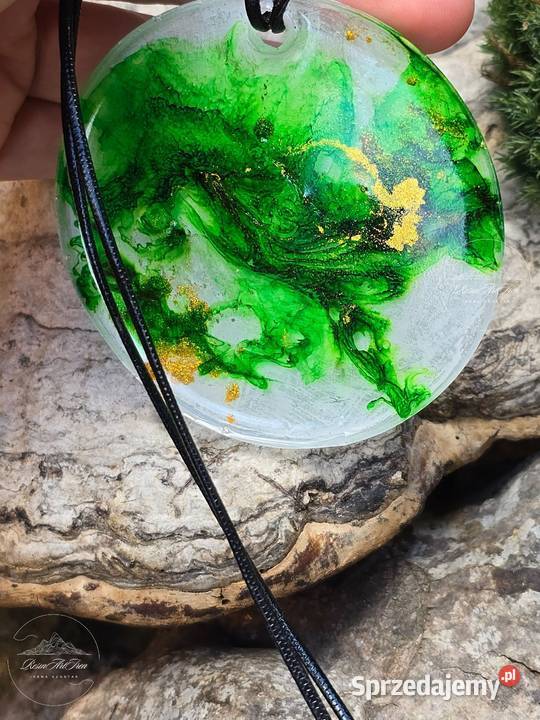 Naszyjnik Alchemia Lasu żywica epoksydowa Rzeszów