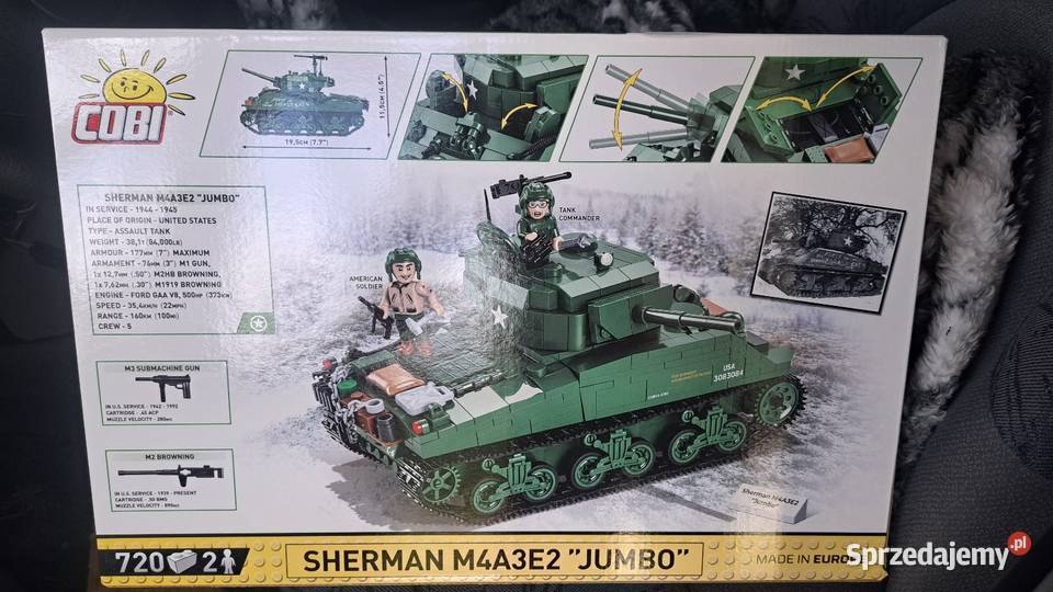 Klocki Cobi Sherman M4A3E2 mazowieckie Okuniew
