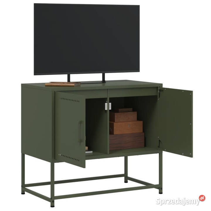 Szafka pod telewizor oliwkowa 685x39x605 stalowa Warszawa sprzedam