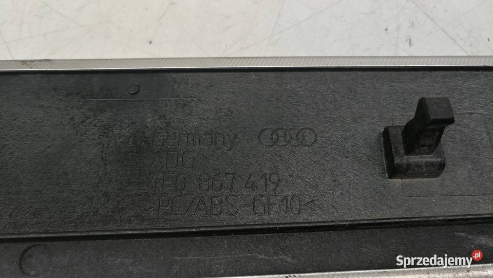 LISTWA DEKOR DRZWI L T AUDI A6 C6 4F0867419 KOŁO osobowe Przystajń