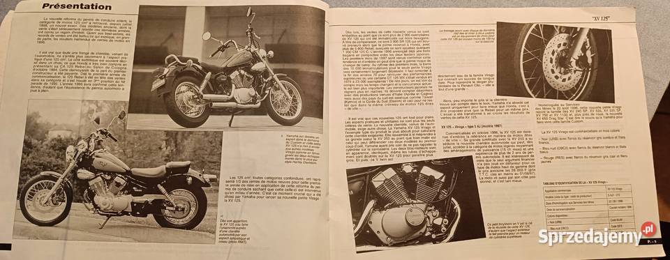 Instrukcja serwisowa do Yamahy Virago 125 Drag Kraków