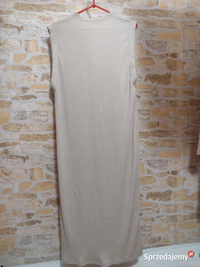 38M ZARA Beżowa sukienka dzianinowa z Kraków