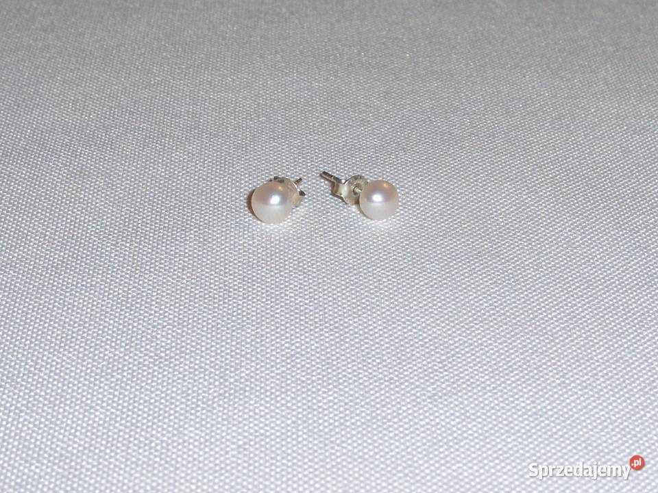WKRUK Srebrne kolczyki Perły łódzkie Łódź