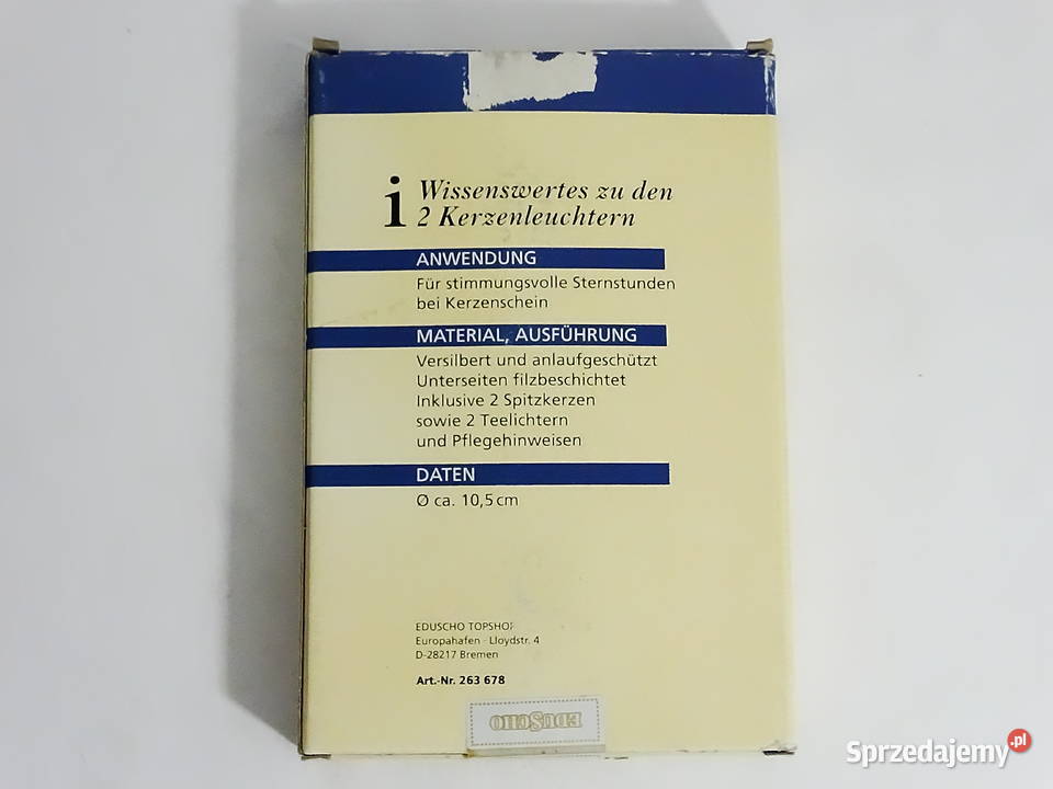 2 świeczniki posrebrzane 4 świeczki Biłgoraj sprzedam