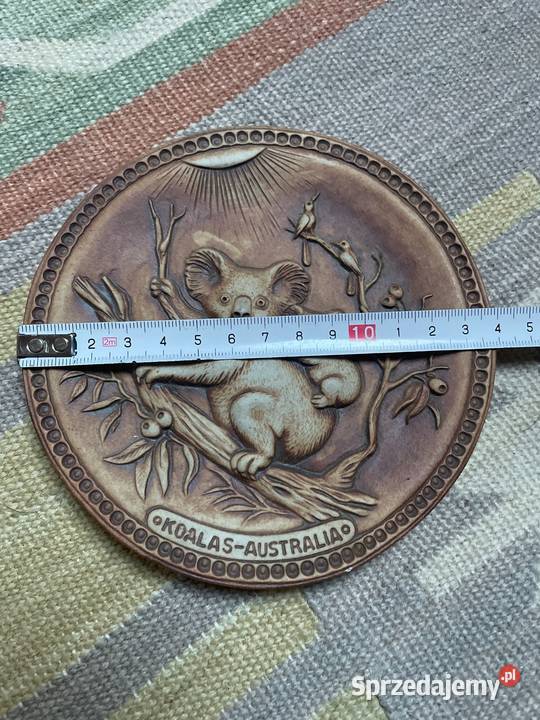 Vintage plakieta ceramiczna z Australii koale Mostówka
