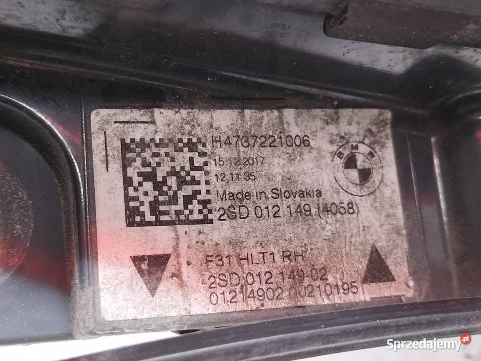 LAMPA TYŁ PRAWA KOMBI TOURING H4737221006 Bmw osobowe