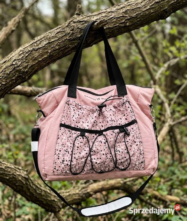 Duża Torebka powierniczka Cardio Bunny pudrowy Dla kobiet Wrocław sprzedam
