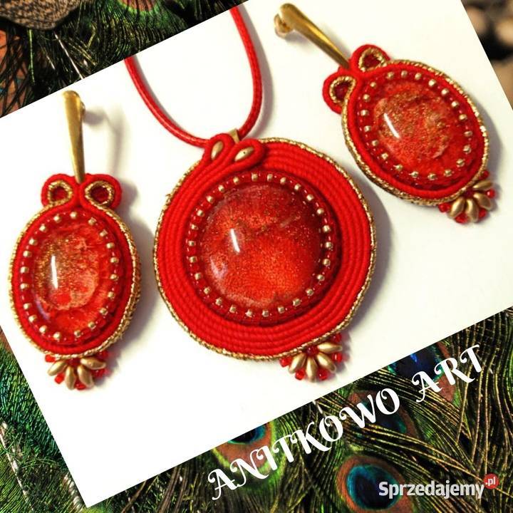 CZERWONY KOMPLET Z ŻYWICĄ Warszawa