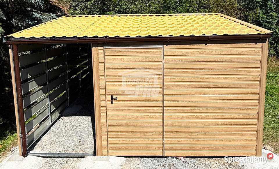 Domek ogrodowy 25x5 m wiata 15x5 m drzwi 2x okno Hajnówka