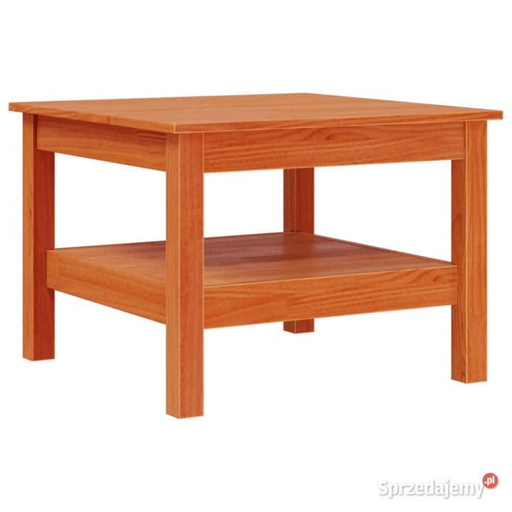Stolik kawowy woskowy brąz 45x45x40 lite drewno Stoły Warszawa