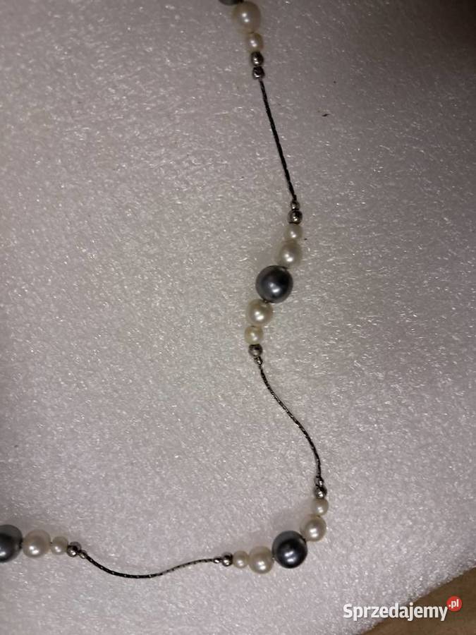 naszyjnik z prlu wykonany w Korei stan obwód 70 Sandomierz sprzedam