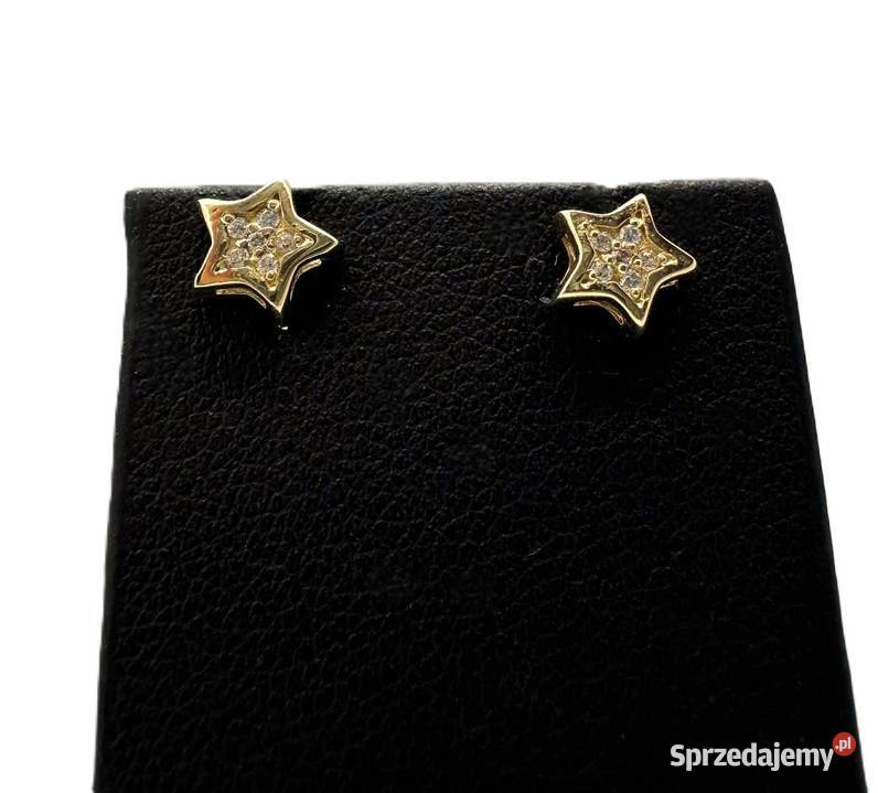Nowe Złote Kolczyki pr 585 093g złoto warmińsko-mazurskie Elbląg