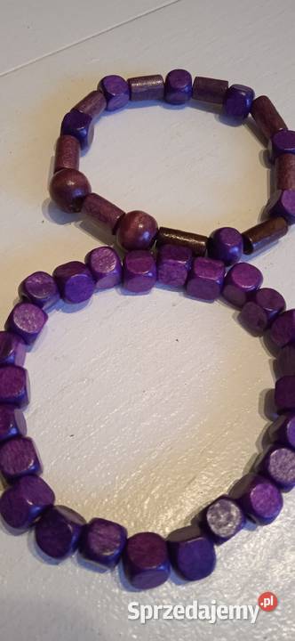 BRANSOLETKI Z NATURALNEGO DREWNA Z AMERYKI Piła