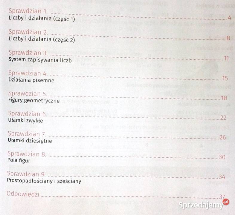 Sprawdziany klasy 4 Matematyka Halina Juraszczyk Chełm