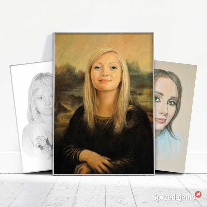 Portret ze zdjęcia NA ZAMÓWIENIE Rysunek Pastele Malarstwo, rzeźba, ikonografia Szczecin