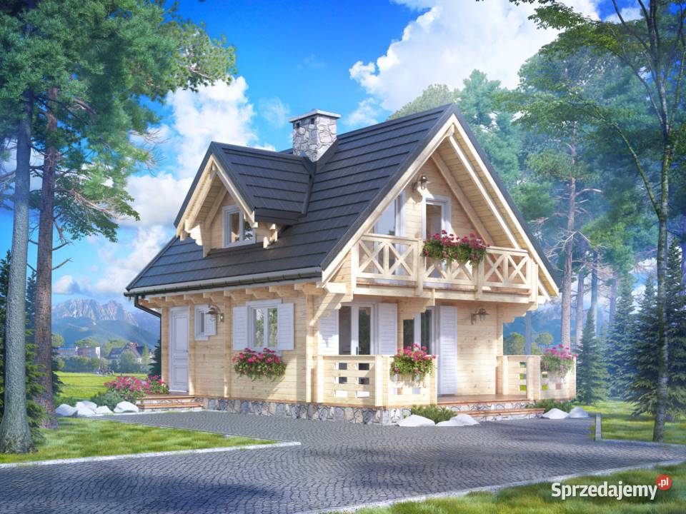 DREWNIANY DOMEK CAŁOROCZNY KAROLINA II 61 19 M2 warmińsko-mazurskie Mrągowo