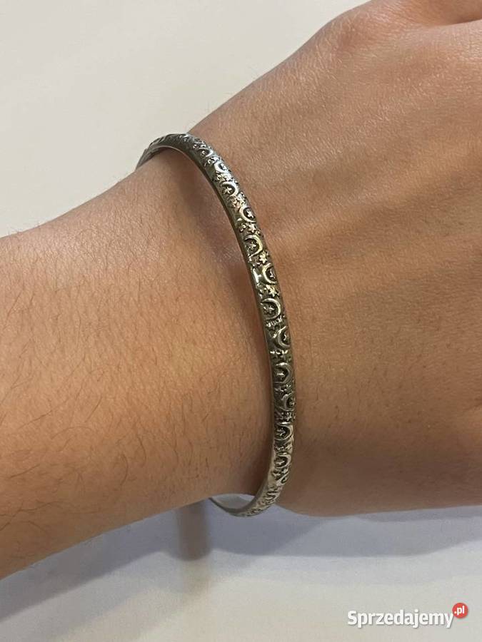 Srebrna bransoletka Rytosztuka Bangle małopolskie Kraków